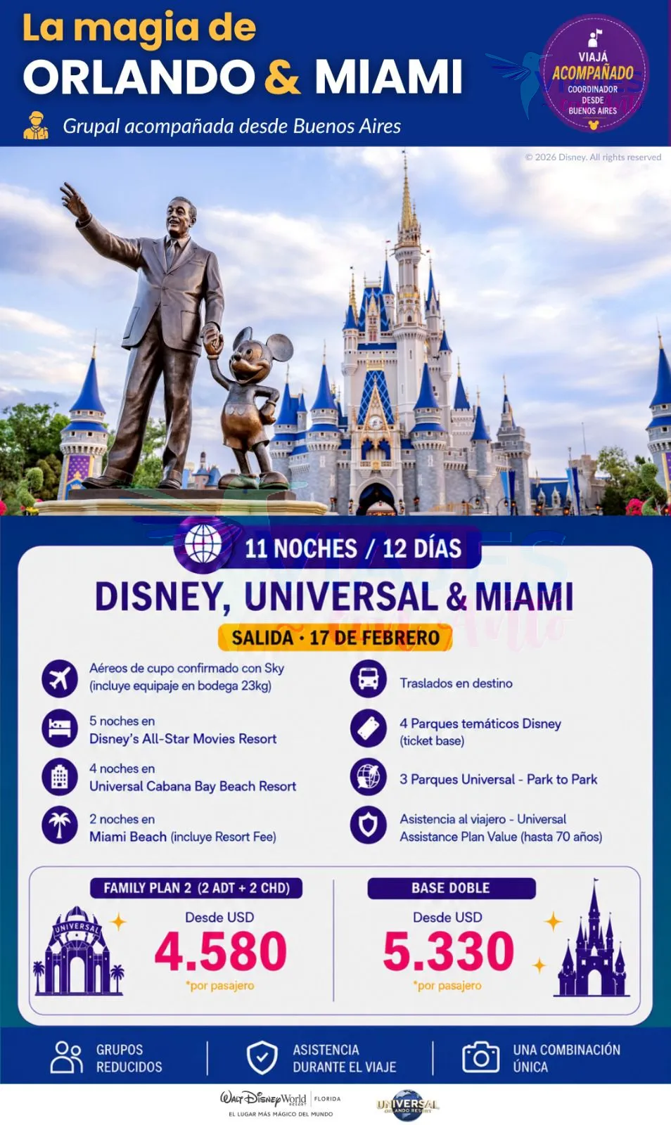 Disney, Universal & Miami