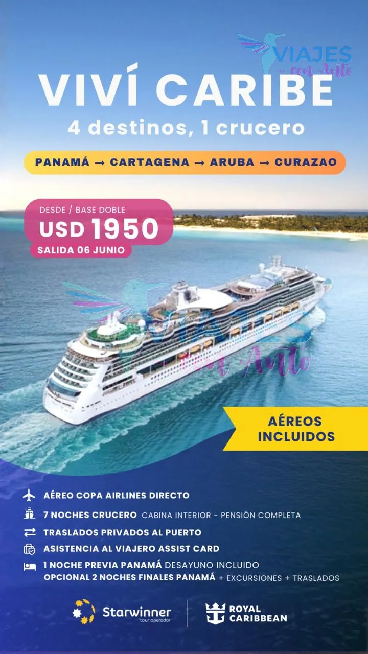 Viví Caribe - 4 destinos y 1 crucero