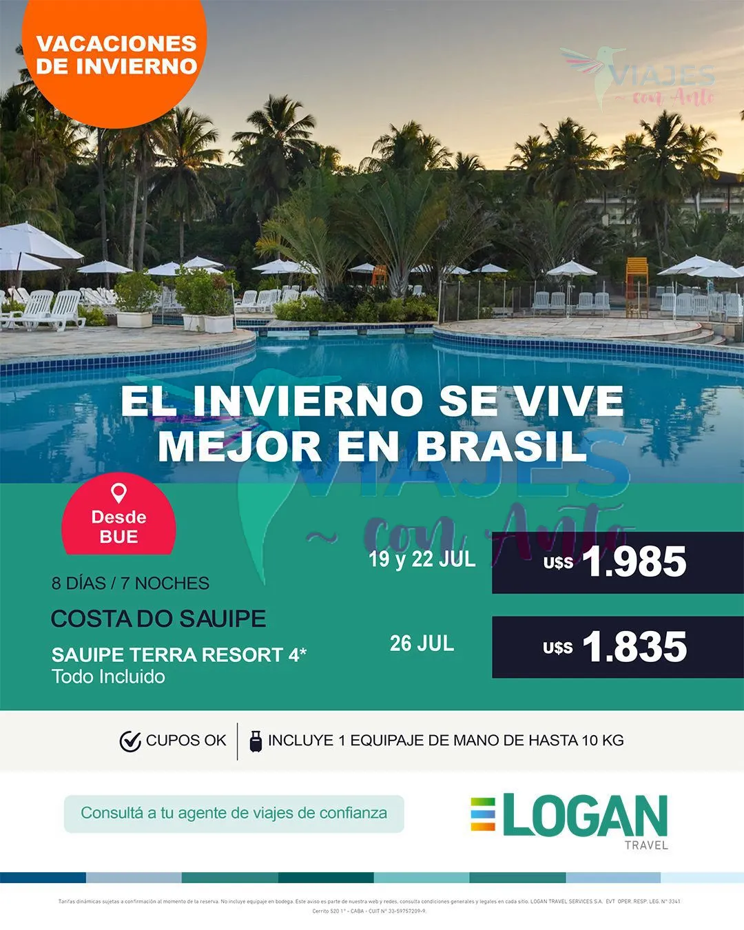 Vacaciones de Invierno en Brasil