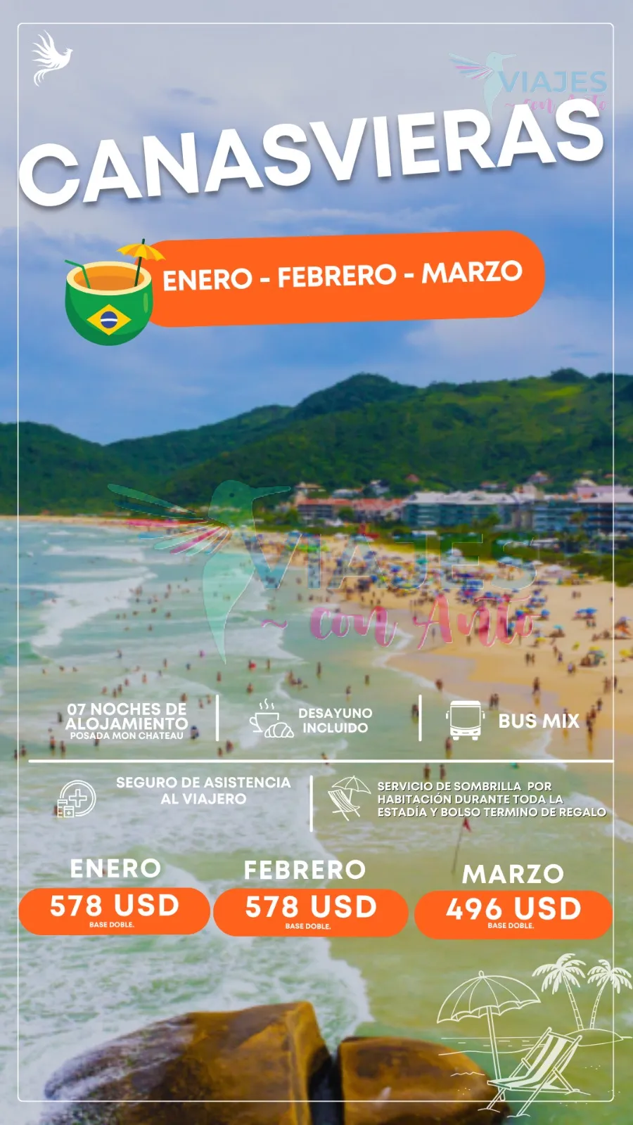 Viaje a Canasvieras en Brasil