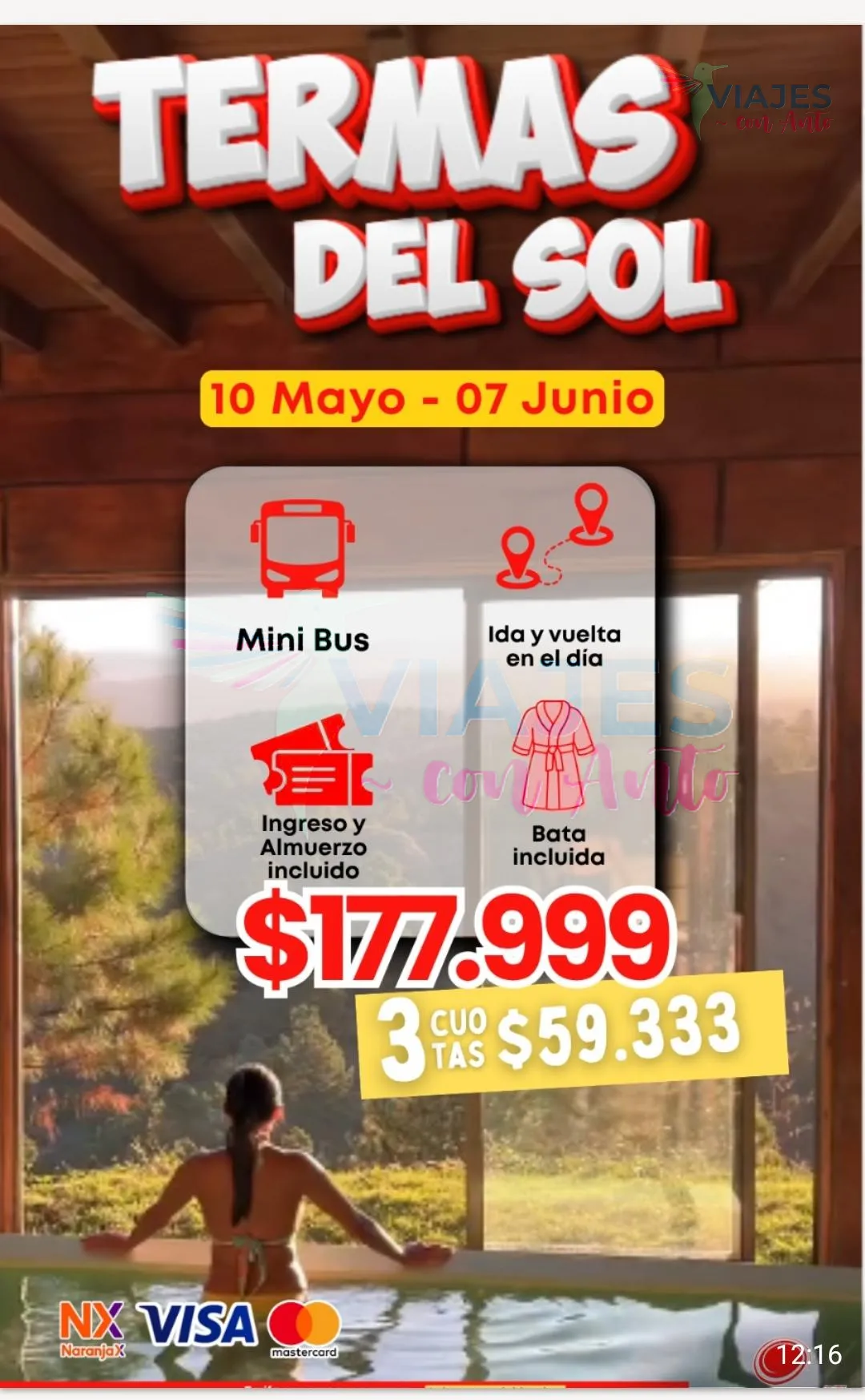 Calafate - Ushaia + Villa Gral. Belgrano