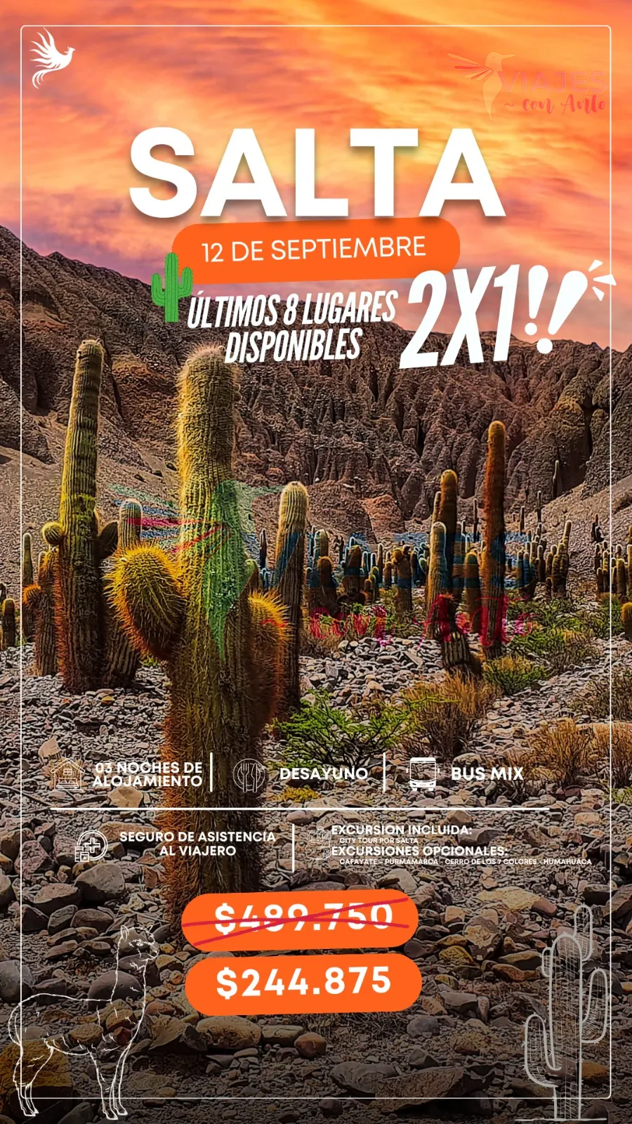 Salta 12 de Septiembre 2x1