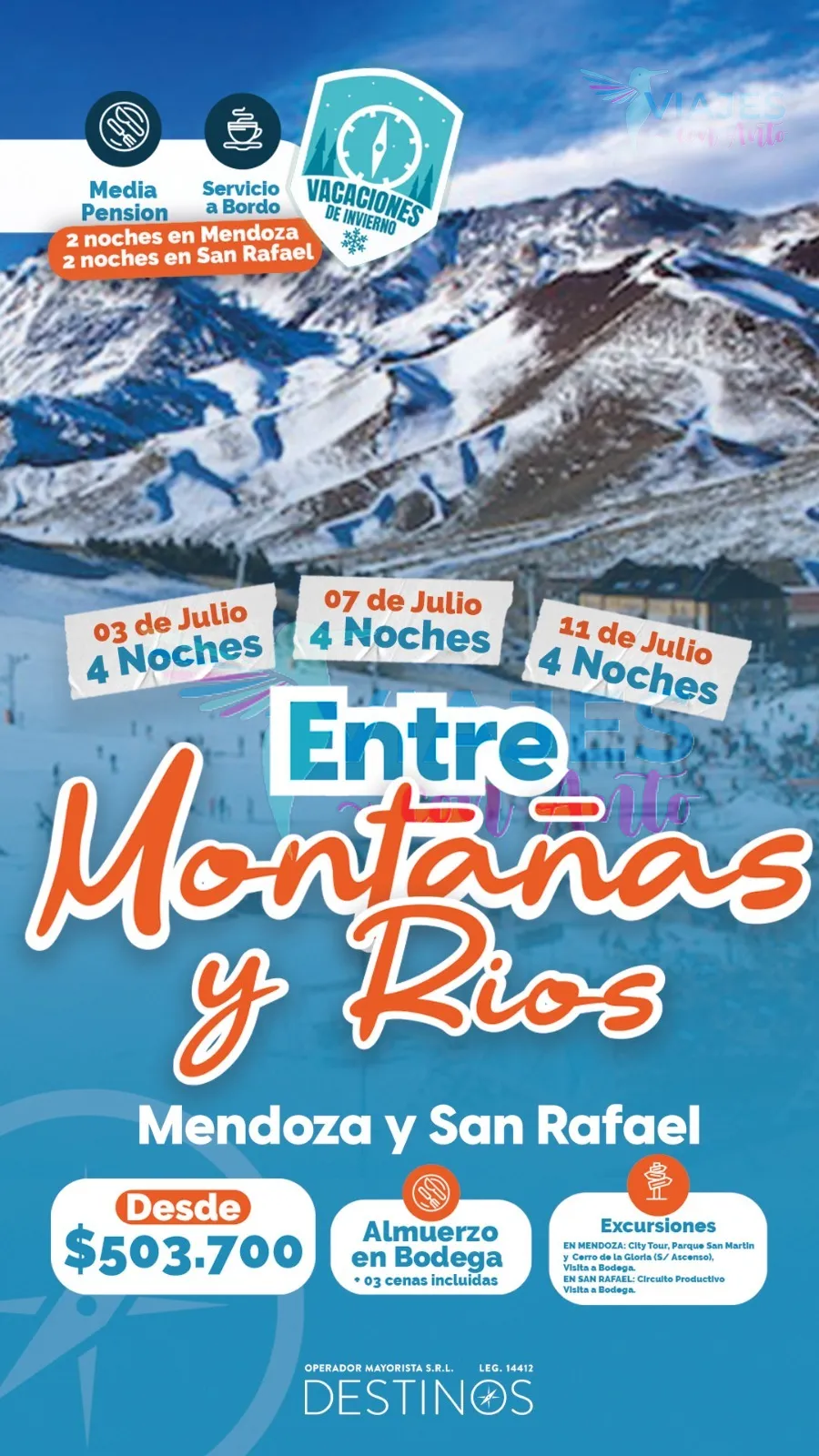 Entre Montañas y Ríos - Mendoza y San Rafael