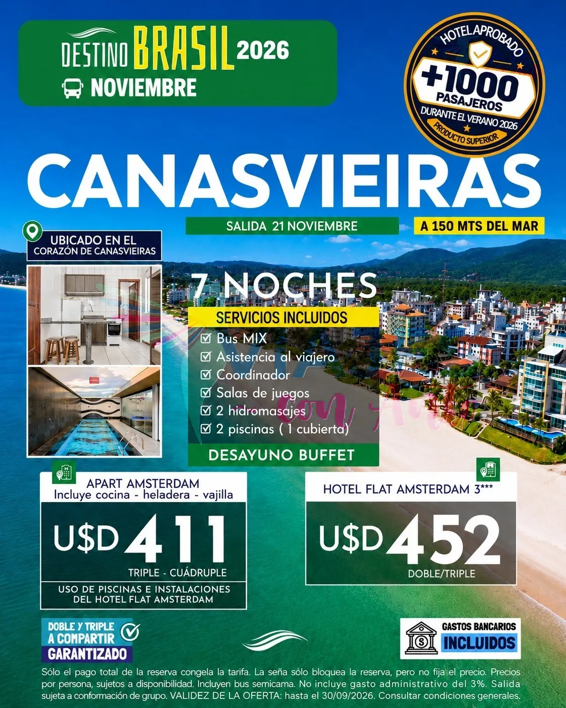 Viaje a Canasvieiras, Brasil