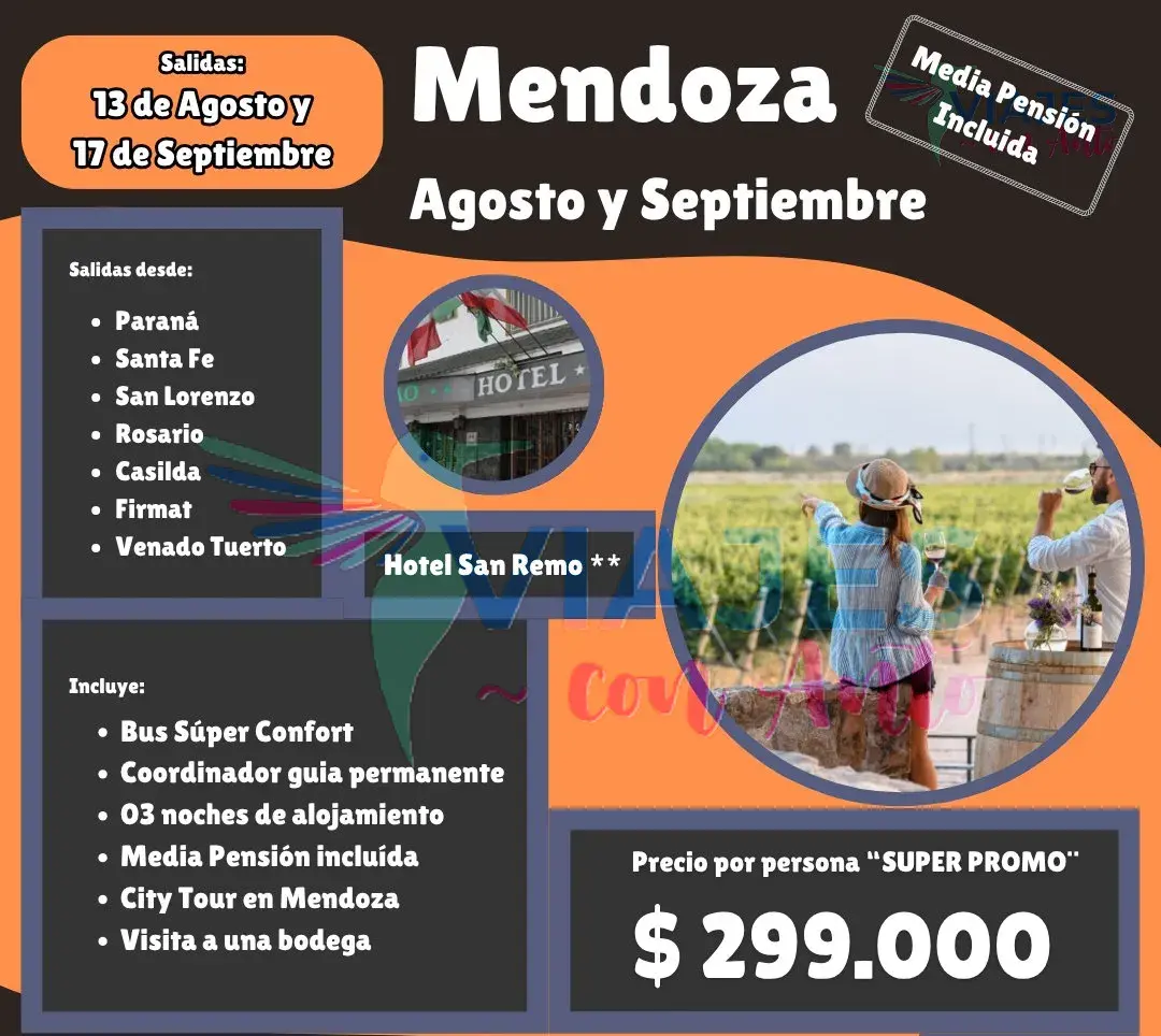 Mendoza Agosto y Septiembre